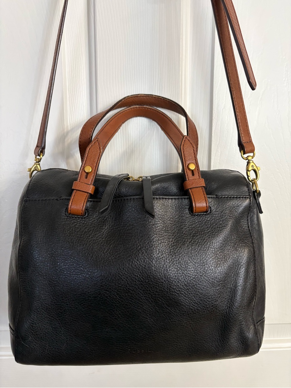 Fossil Rachel Leather Satchel Handbag